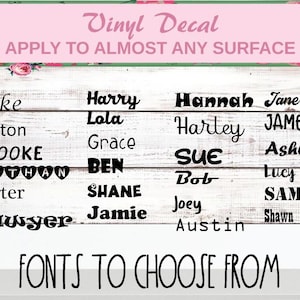 Custom Name Decal, Custom Name, Name Wall Decal, Custom Wall Decal, Wall Sticker, Personalized Name Decal, Personalized Name Sticker, Word