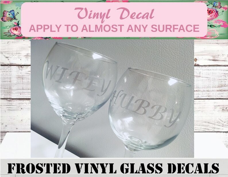 Sale Name Decals Frosted Decals Party Cup Decal Glass Etsy