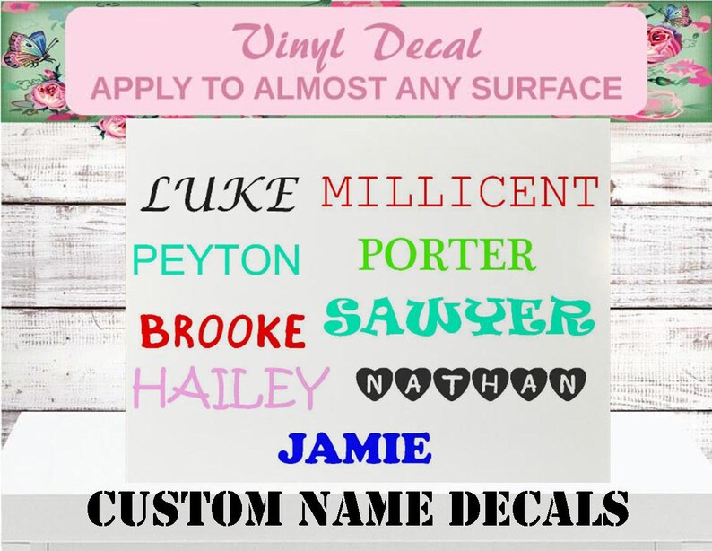 Sale Name Decals Frosted Decals Party Cup Decal Glass Etsy