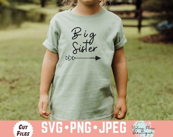 Big Sister svg, Big Sister Instant Download, Big Sister Cut File, Sister Crew, Middle Sister svg, New to Crew svg, Little Sister Cut File