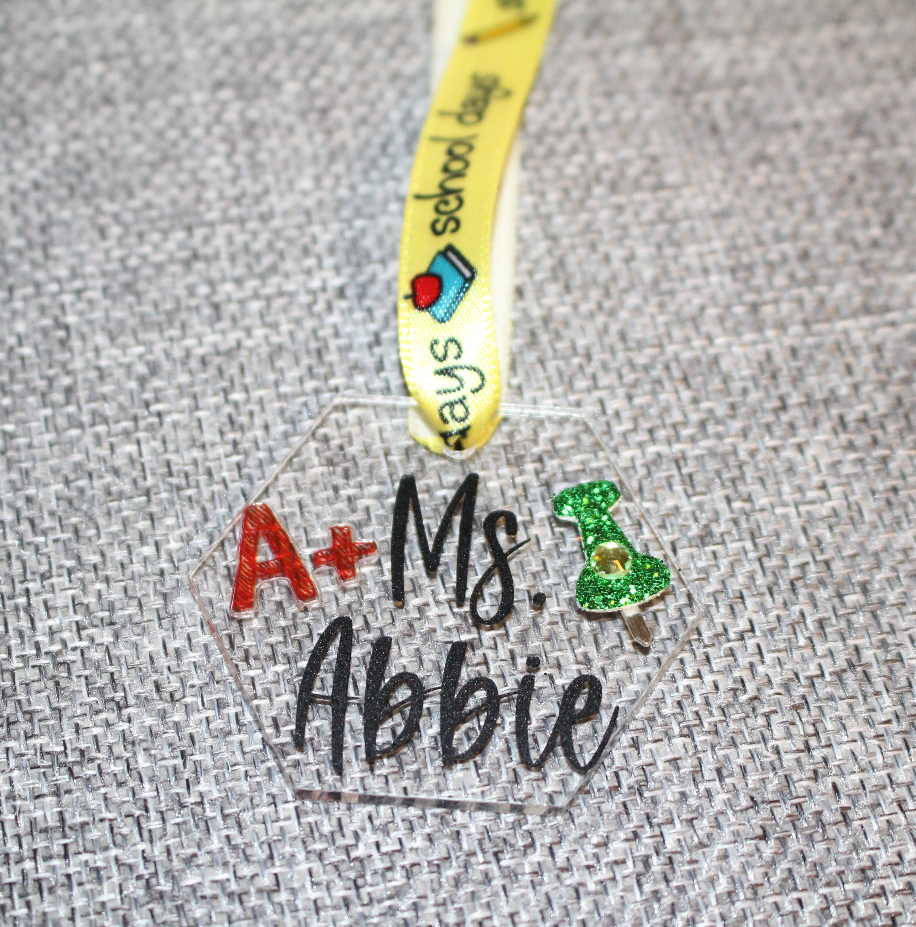 Custom Teacher Ornament School Teacher Ornament Personalize Etsy