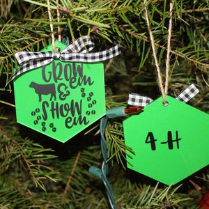 Chicken Ornament, Cow Ornament, Goat 4H, 4H Ornament, Goat Ornament, FFA Ornament, Heifer Ornament, Pig Ornament, Lamb Ornament, Steer