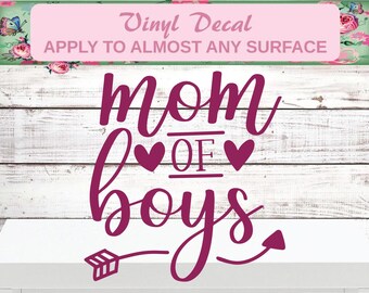 Mom of Boys, Mom of Boys Decal, Mom Decal, Boy Mom Decal, Motherhood, Mom Life Decal, Boy Mom Cup, Mom Gift, Mom Christmas, Mom Car Decal