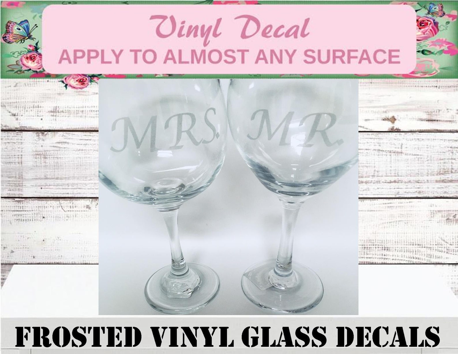 Sale Name Decals Frosted Decals Party Cup Decal Glass Etsy