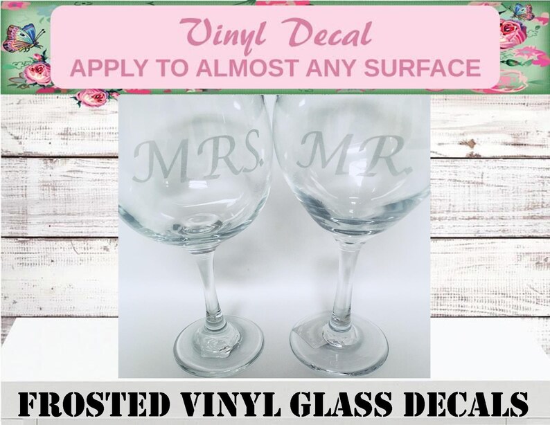 Sale Name Decals Frosted Decals Party Cup Decal Glass Etsy