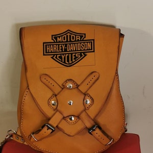 Leather backpack