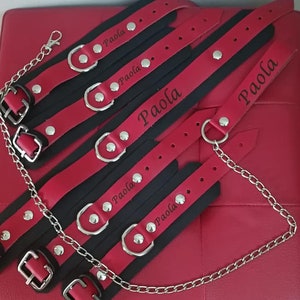 Real leather bondage kit