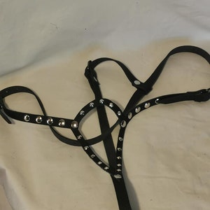 Real leather thong