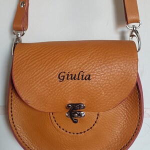 Customizable genuine leather bag