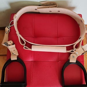 Pony belt per pony play in vera pelle