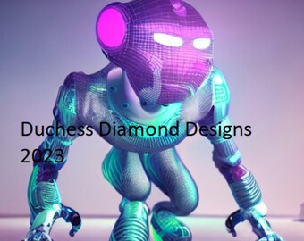 Blue Robot wall art