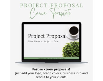 Freelancer project proposal template canva