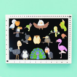 Birds Felt Board Stories, Animals of the World Felt Toys Set, Montessori Material for Preschool and Homeschool image 2