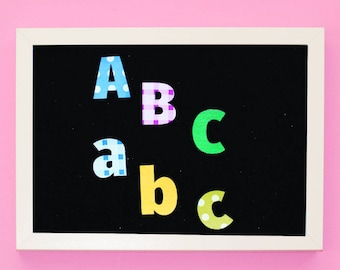 Kids Alphabet Toy, Rainbow Felt Letters, Uppercase and Lowercase Flannel Board Letters, Toddler Learning Set, Educational Toy, Homeschooling