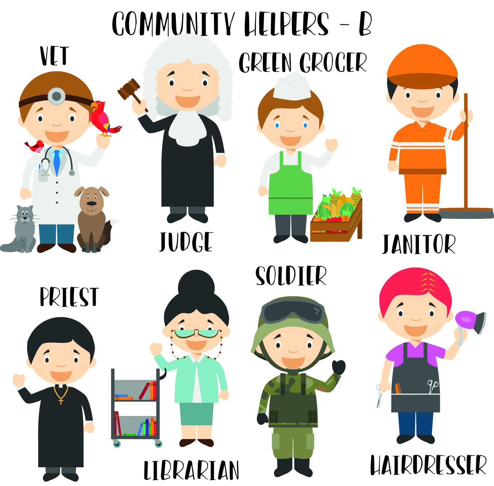 Professions Flannel Board Story Jobs Toy Set Quiet Activity Toy