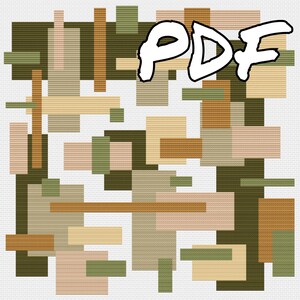 Cross Stitch Pattern | Geometric Style Abstract | Modern | PDF Pattern | DMC | Embroidery | Embroidery Design | Digital Format Cross Stitch