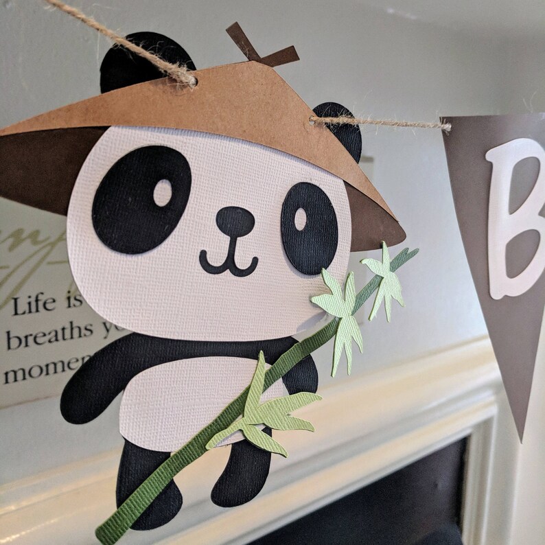 Panda Baby Shower Banner Bamboo Baby Shower Asian Theme Baby Etsy