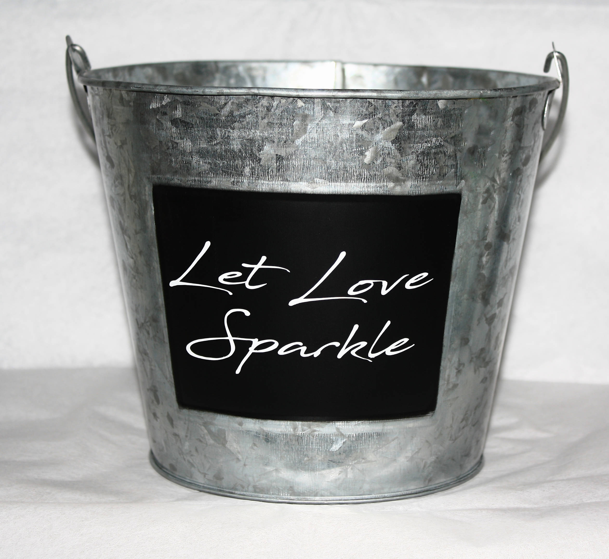Chalkboard Steel Buckets for Sparklers Drinks and More Can Etsy