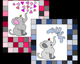 Esmeralda & Edison Elephant Quilt Pattern