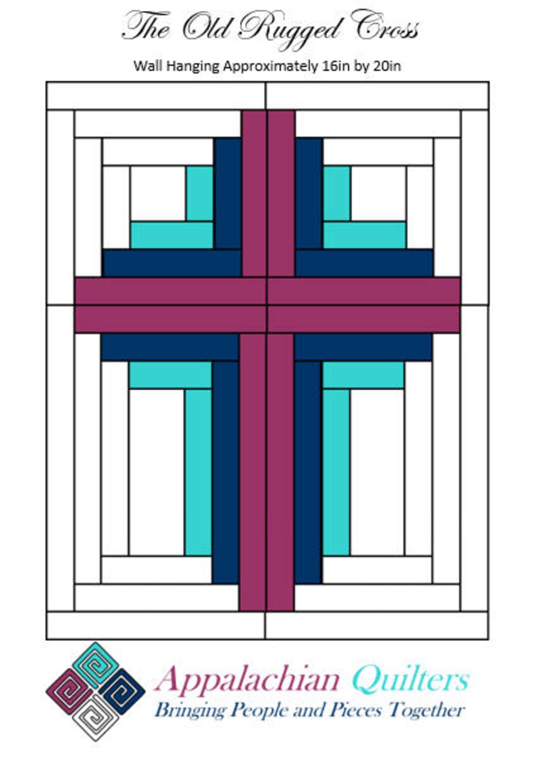 The Old Rugged Cross Mini Wall Hanging Digital Quilt Pattern Etsy