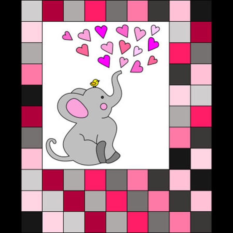 Esmeralda & Edison Elephant Quilt Pattern image 2