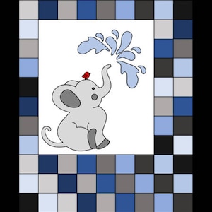 Esmeralda & Edison Elephant Quilt Pattern image 3