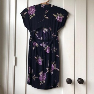 Vintage Urban outfitters Urban Renewal Floral Dress Y2K Cut Out Back Navy image 6
