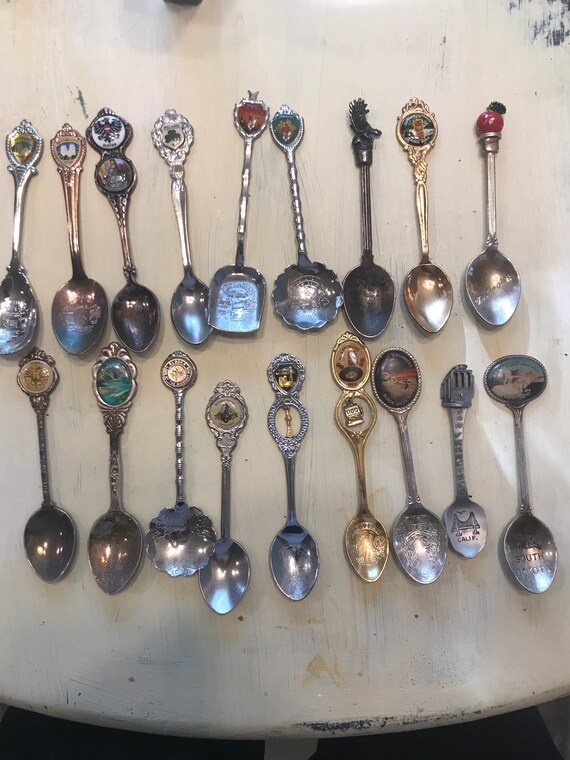 Vintage spoons from around the world Ireland Austria Etsy
