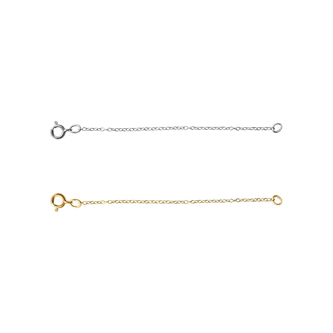 2.5 Inch Chain Extender 14k Solid Yellow or White Gold Necklace ...