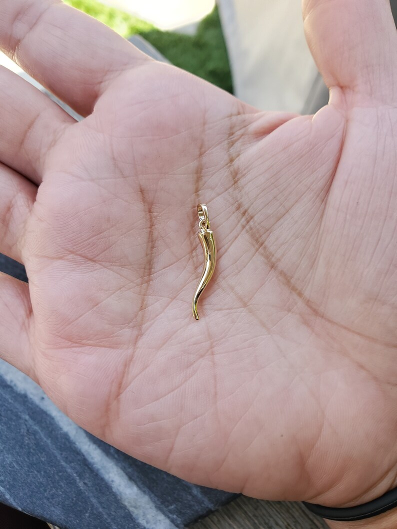 Italian Horn to Ward off Evil Eye Charm/pendant Solid 14k Etsy
