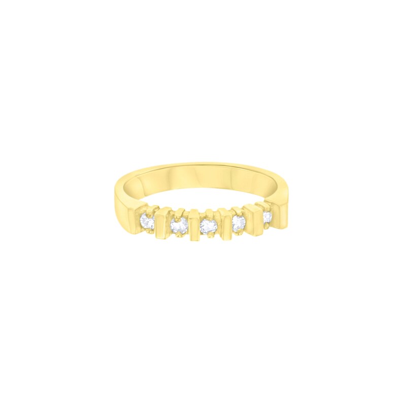 wedding gift 14k Solid Yellow Gold gift for her Diamond Wedding Band upgrade ring .19CTTW stackable ring