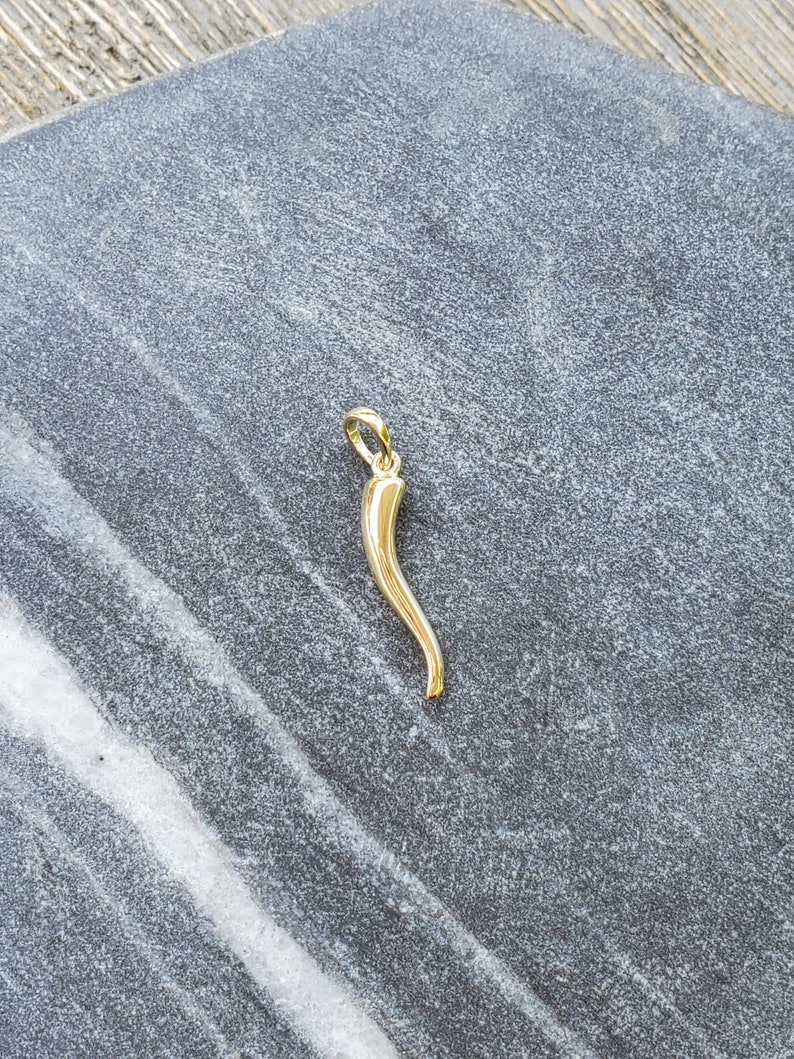 Italian Horn to Ward off Evil Eye Charm/pendant Solid 14k Etsy