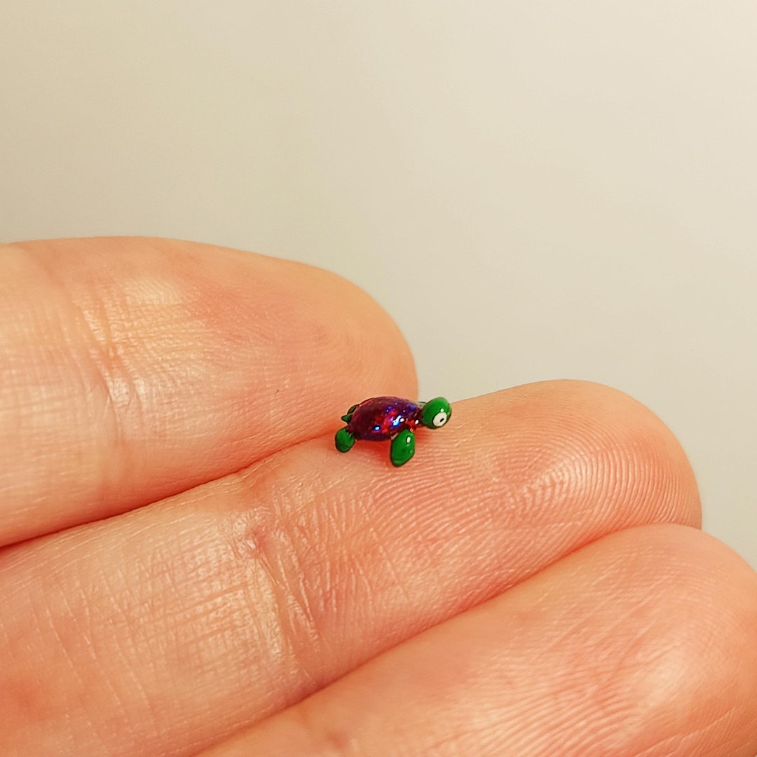 Tiny Sea Turtle Figurine. - Etsy