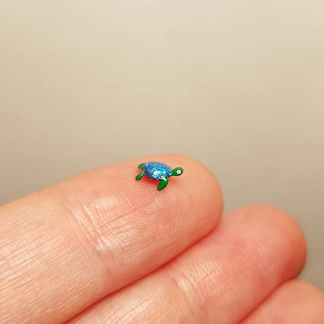 Tiny Sea Turtle Figurine. - Etsy