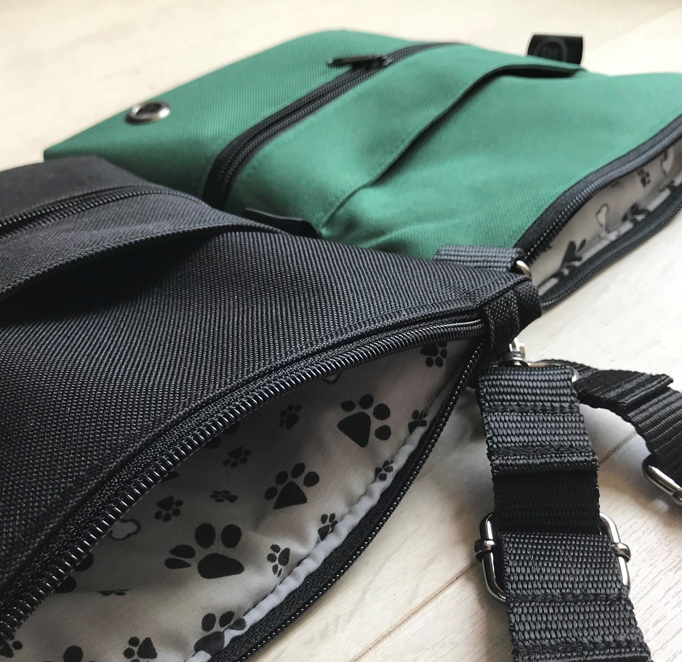 Waterproof dog walking bag cross body bag with 3 pockets 2 Etsy