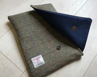 Bibelhülle aus Harris Tweed – Farbkollektion in Grau, Braun und Schwarz – individuelle Größe