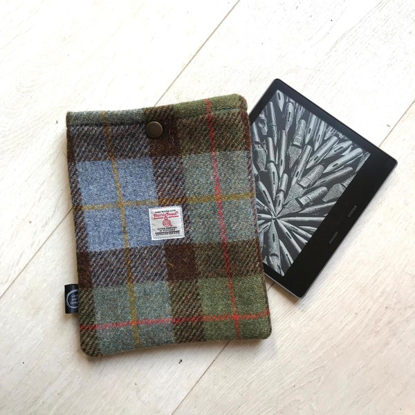 Harris Tweed kindle sleeve - kindle cover - 32 patterns to choose from - custom made