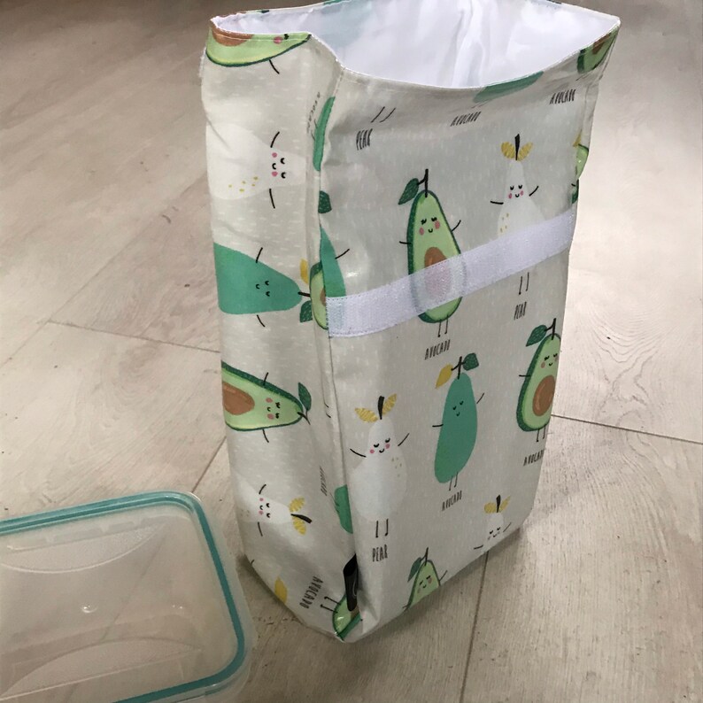 Reusable lunch bag food safe liningwaterproof oilcloth Etsy