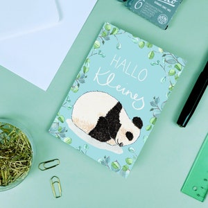 Babykarte zur Geburt Baby-Panda