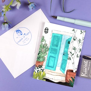 Postkarte "Offene Tür"