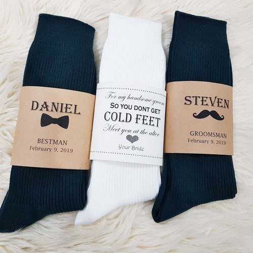 Personalized Wedding Socks /groomsmen Thank You Gift/ - Etsy Australia