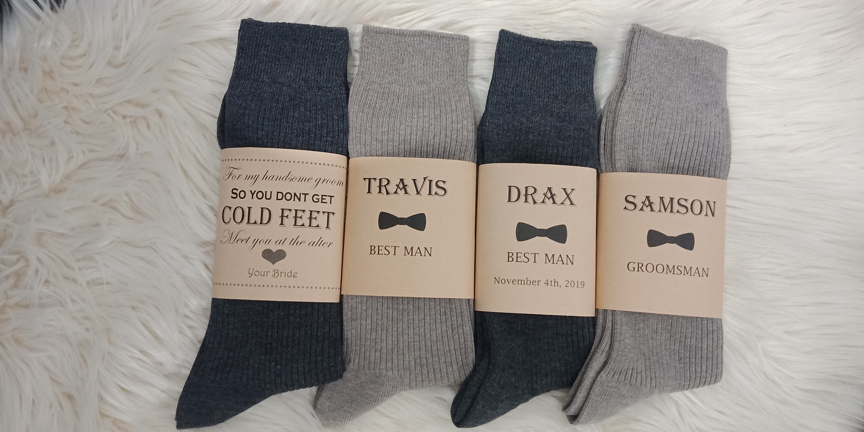 Personalized Wedding Socks /groomsmen Thank You Gift/ Etsy Australia