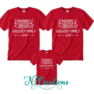 Christmas Custom Surname Family 