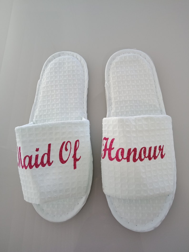 Spa Bride Personalised Slippers Robes Bridal Wedding Etsy