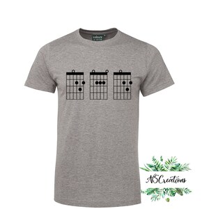 DAD shirt/ Guitar code Daddy t shirt/ Music band dad/ rock star Fathers day gift/ Gift for him/  Funny/ Christmas Birthday gift 7