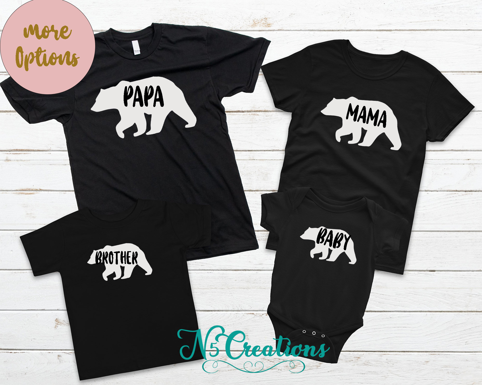 Bear Family Shirts/ Mama Bear Baby Bear 
