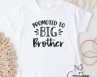 Promoted to big brother/ Big brother shirt / t shirt/ big bro/ pregnancy announcement/ baby reveal/ promoted to big brother