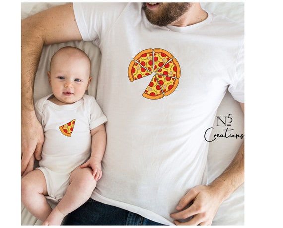 Pizza & Slice Matching Matching Daddy and Kid Shirt Fathers - Etsy