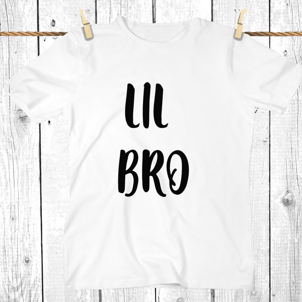 Lil bro/ new baby reveal top/ New sibling/ Brother to be/ Pregnancy announcement/ Big brother shirt/ promoted to lil bro, big bro