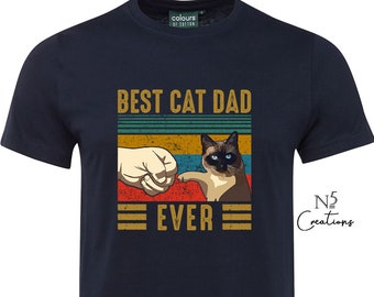 Best Cat Dad Ever T-shirt Cat Dad Shirt Father's Day Etsy